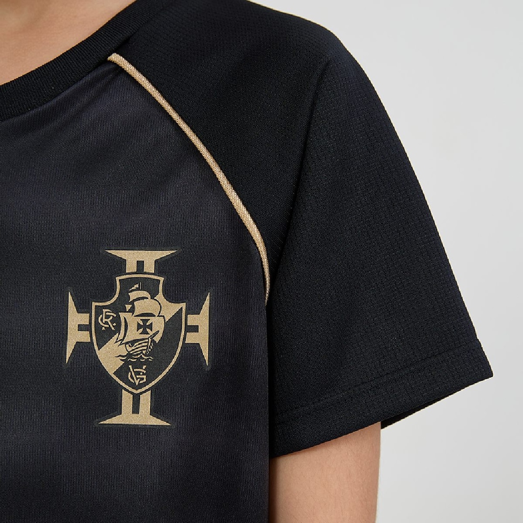 Imagem 4 do produto Camiseta Vasco Da Gama Raglan Mosaico Braziline - Infantil