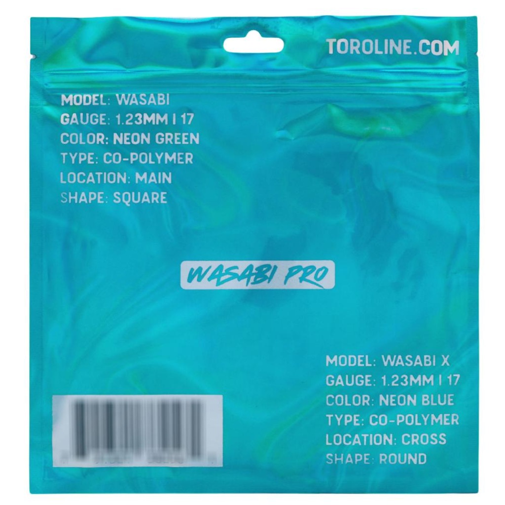 Imagem 3 do produto Corda Toroline Wasabi Pro Hybrid 17L 1.23mm - Set Individual