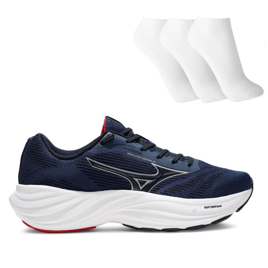 Tênis Mizuno Goya 2 Masculino + 3 Pares de Meias - Foto 1