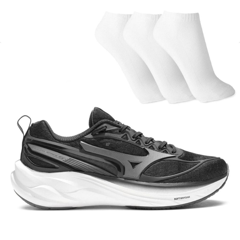 Tênis Mizuno Space 5 Masculino + 3 Pares de Meias