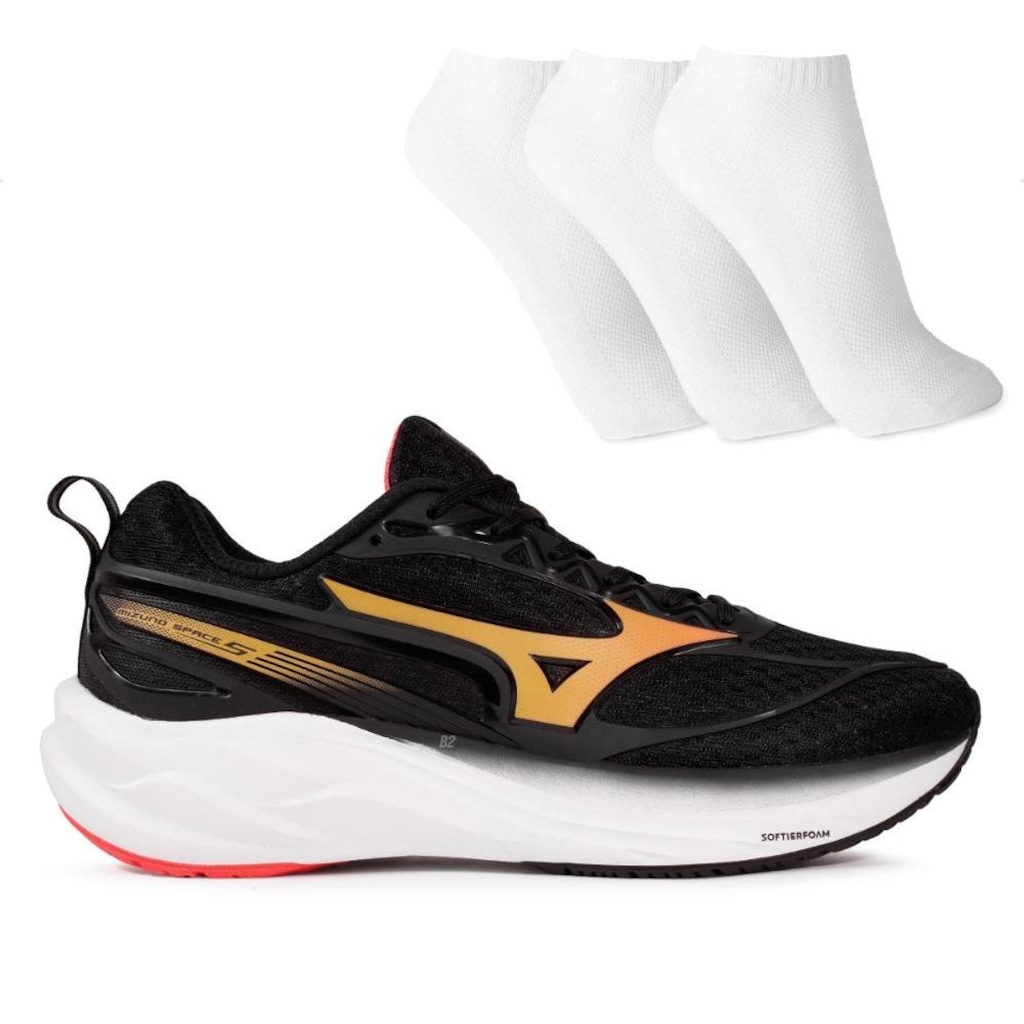 Tênis Mizuno Space 5 Masculino + 3 Pares de Meias