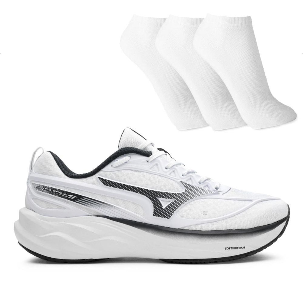 Tênis Mizuno Space 5 Masculino + 3 Pares de Meias