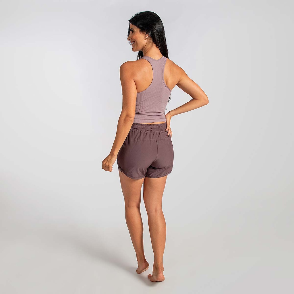 Imagem 4 do produto Camiseta Regata Feminina Canelada Fitness Treino Alma Genius