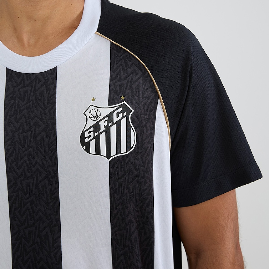 Imagem 3 do produto Camiseta Santos Mosaico Braziline - Masculino