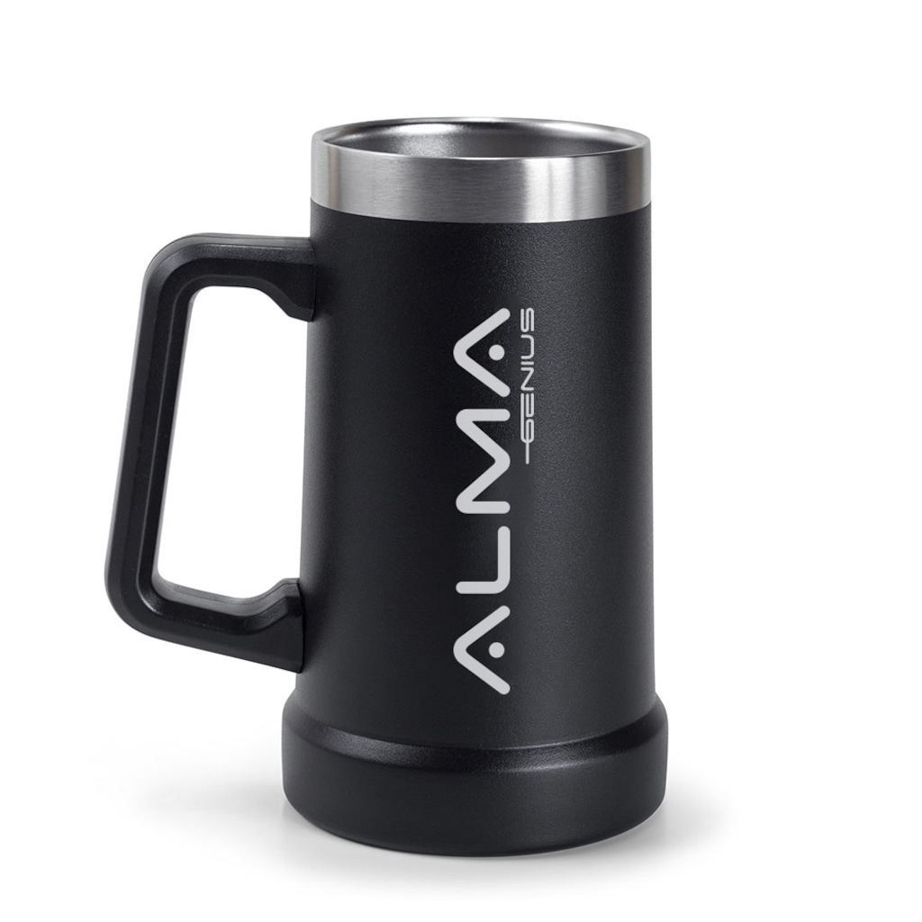 Caneca Térmica Aço Inox 709Ml Alma Genius