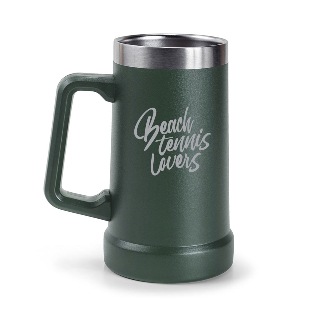 Caneca Térmica Aço Inox 709Ml Beach Tennis Lovers Alma Genius