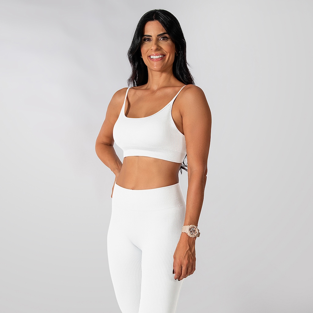 Conjunto Fitness Calça Top Alça Regulável Alma Genius Feminino