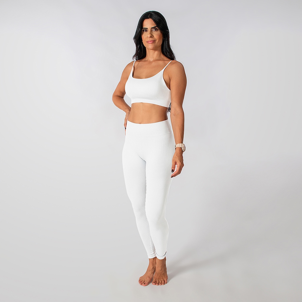 Imagem 2 do produto Conjunto Fitness Calça Top Alça Regulável Alma Genius Feminino