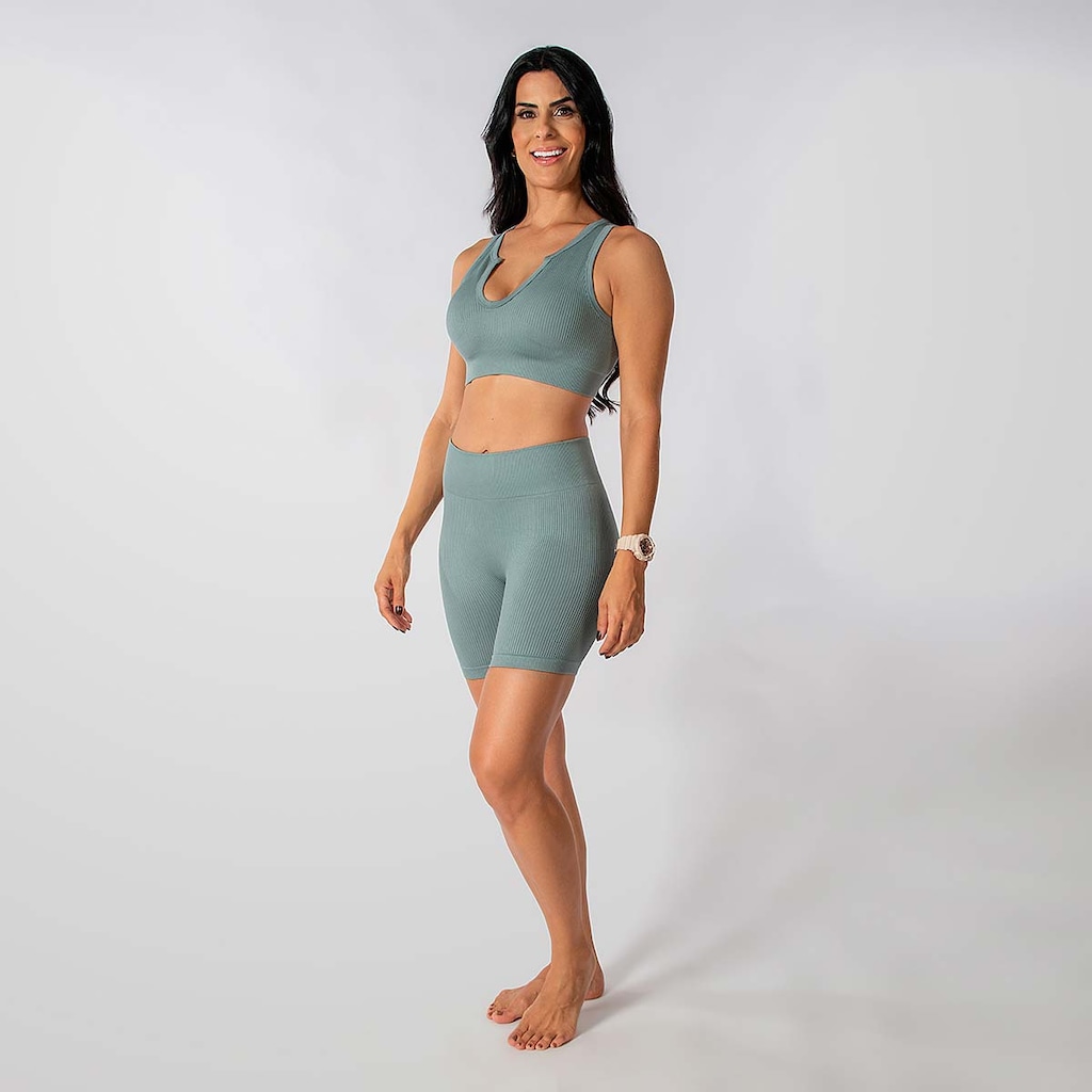 Imagem 2 do produto Conjunto Fitness Short E Regata Feminina Alma Genius Feminino