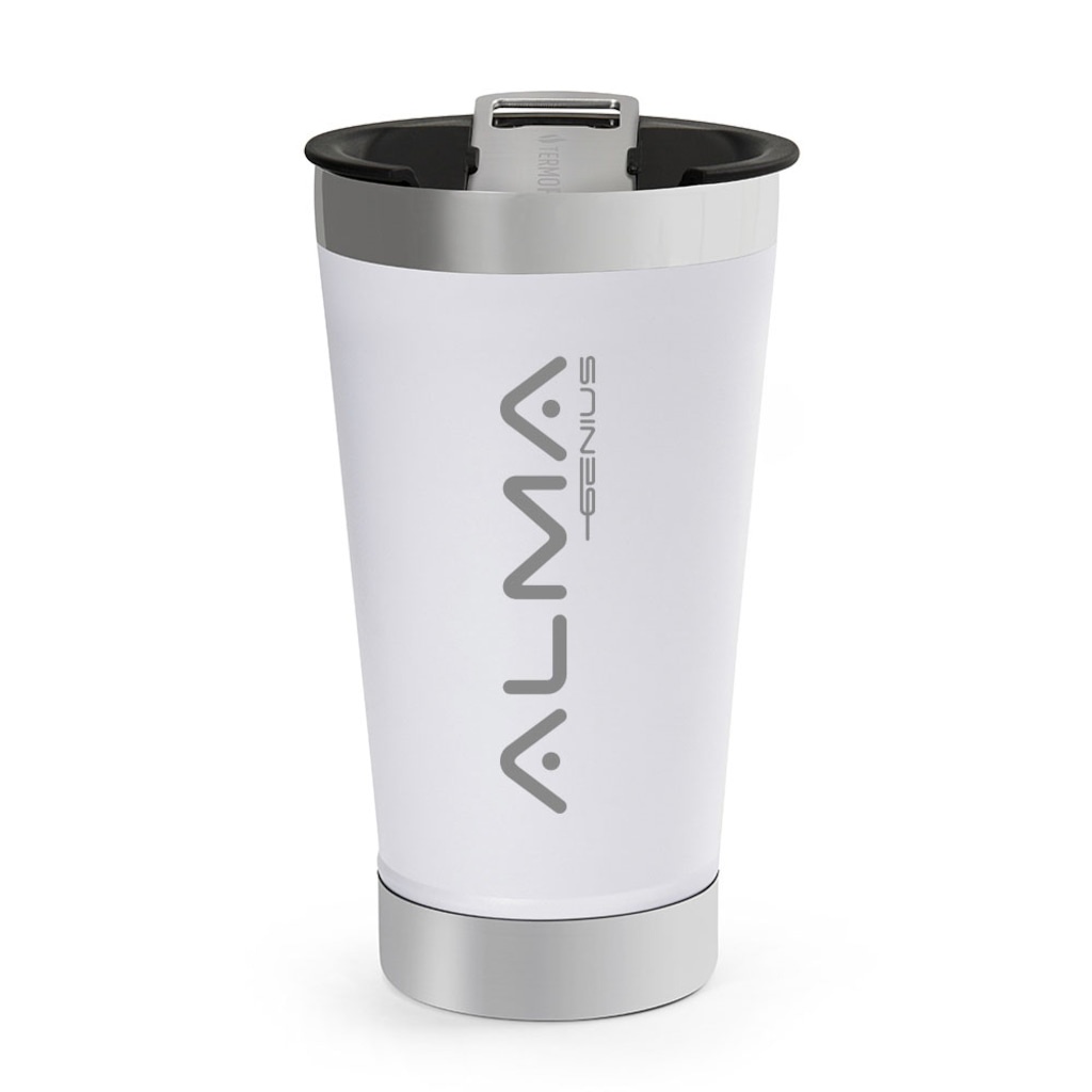 Copo Térmico Aço Inox Com Tampa E Abridor 500Ml Alma Genius