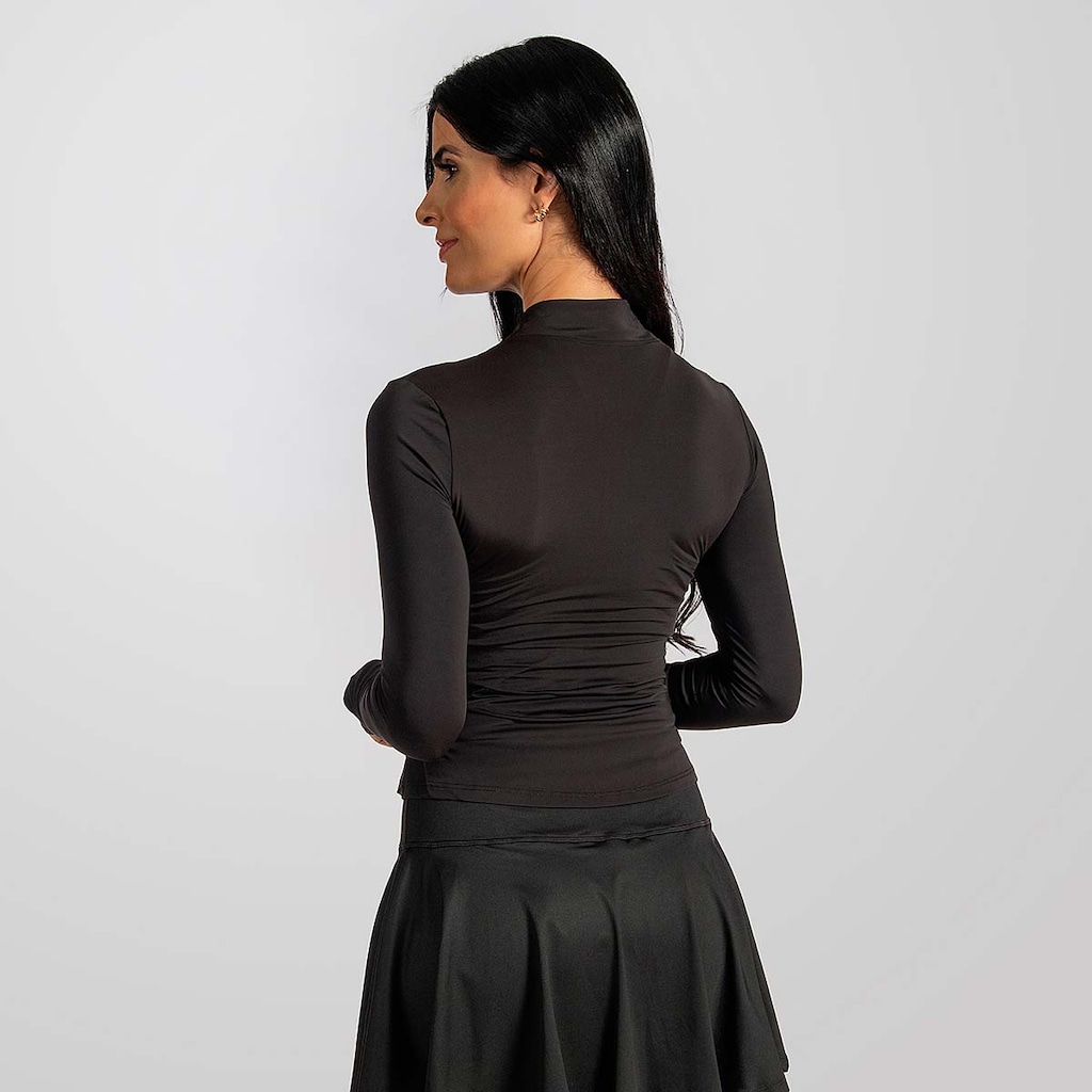 Imagem 3 do produto Jaqueta Feminina Sport Fitness Academia Preta Alma Genius