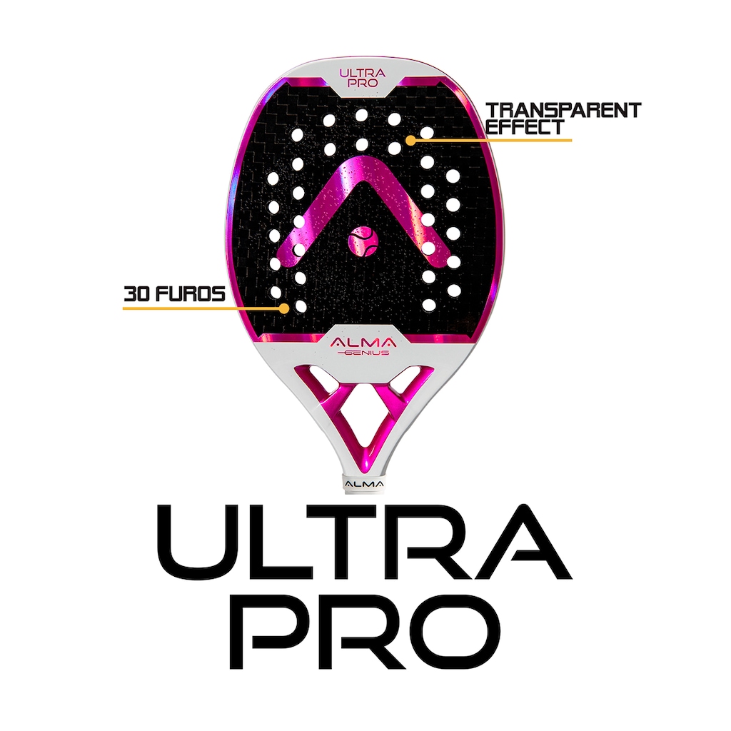 Imagem 4 do produto Raquete Beach Tennis 12K Ultrapro Alma Genius