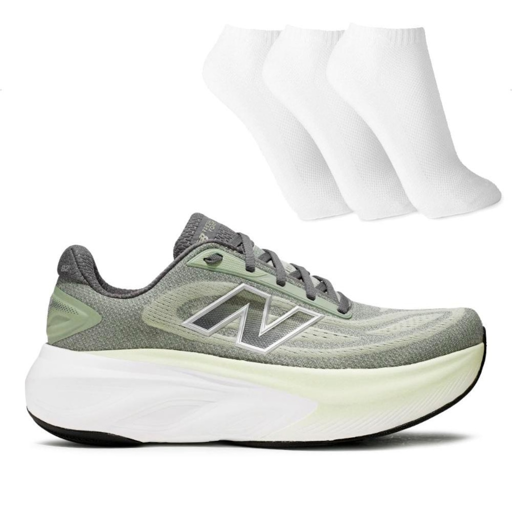 Tênis Masculino New Balance More V6 + 3 Pares de Meias