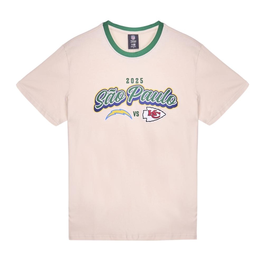 Camiseta Masculina New Era NFL Game Sao Paulo 2025