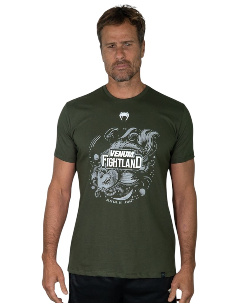 Camiseta Venum Fightland Army Masculina