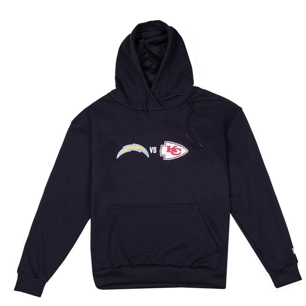 Blusão de Moletom New Era Chargers X Chiefs NFL Game 2025 Masculino