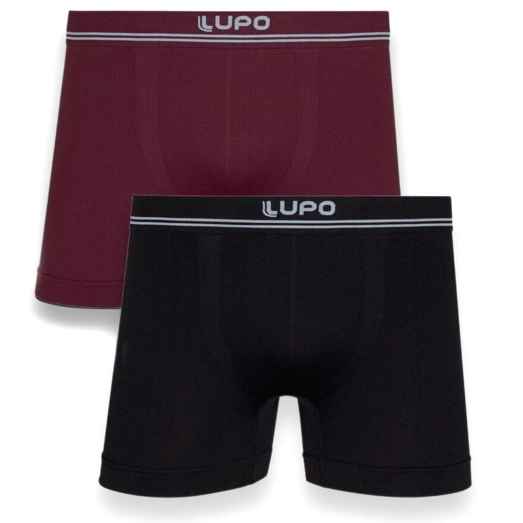 Cuecas Boxer Lupo Microfibra Sem Costura - 2 unidades
