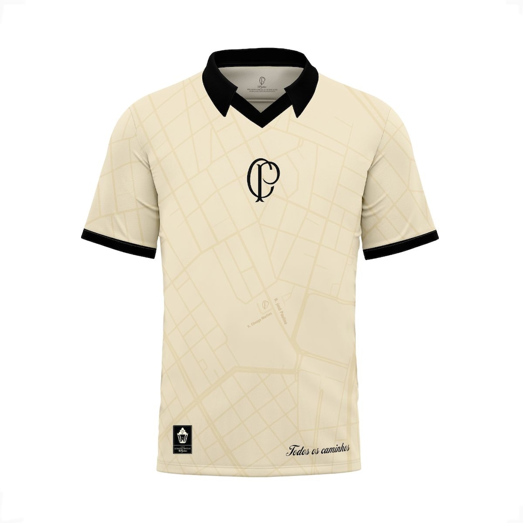 Camiseta Polo Feminina Corinthians 115 anos Surf Center