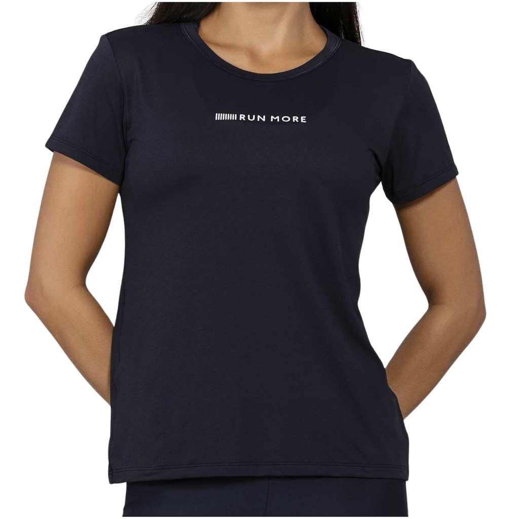 Camiseta T-Shirt Run More Decote Redondo Feminina