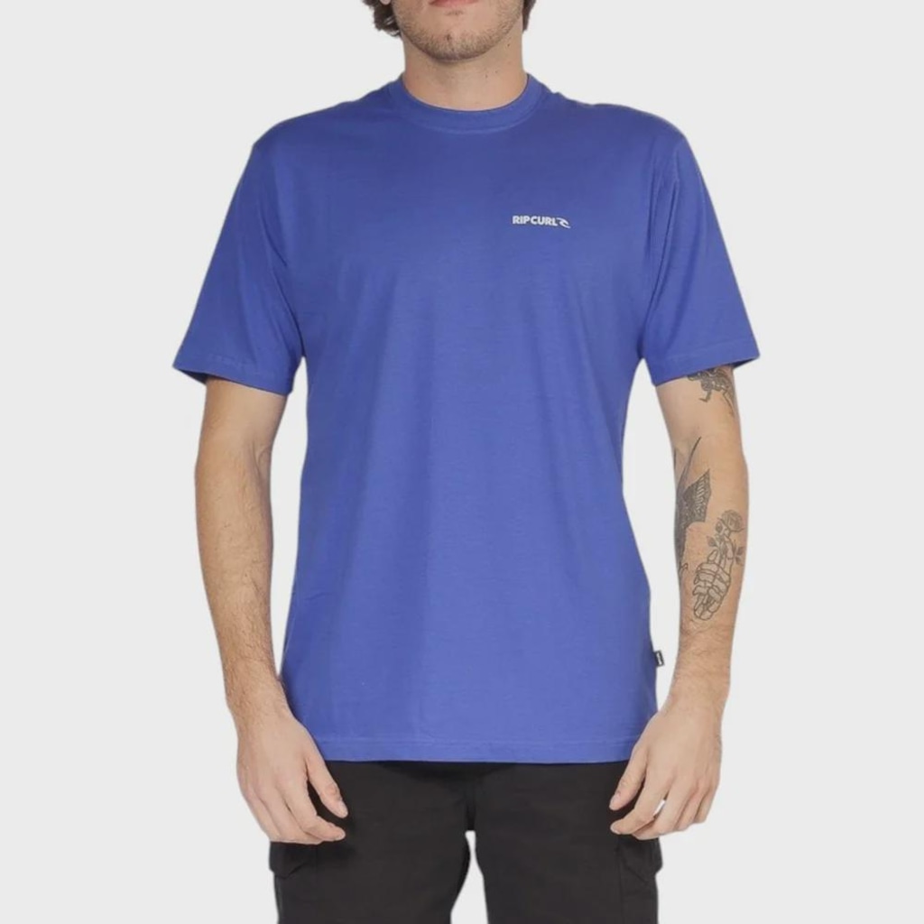 Camiseta Rip Curl Brand Icon Electric Cobalt