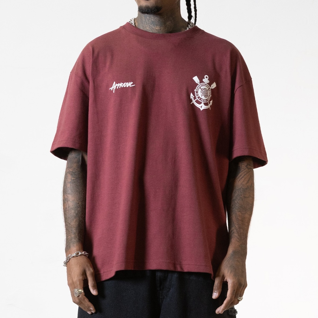 NFL ファーブ エルウェイ エイクマン 他 コリンシアン CORINTHIAN Camisa Corinthians Approve Trillab NFL Oversized Grená - Masculino