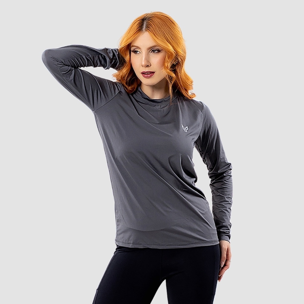 Camiseta Feminina Uv Manga Longa Térmica Performance Wear