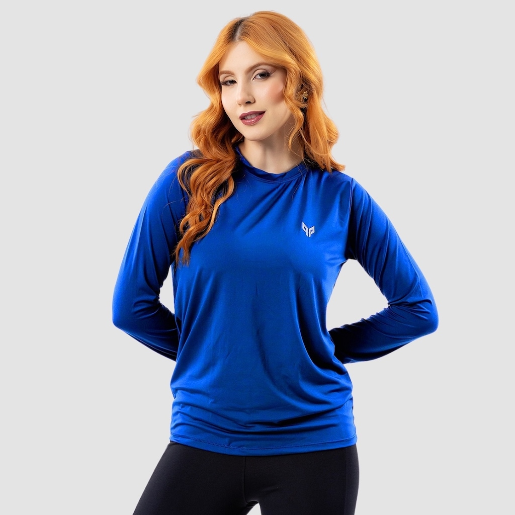 Camiseta Feminina Uv Manga Longa Térmica Performance Wear