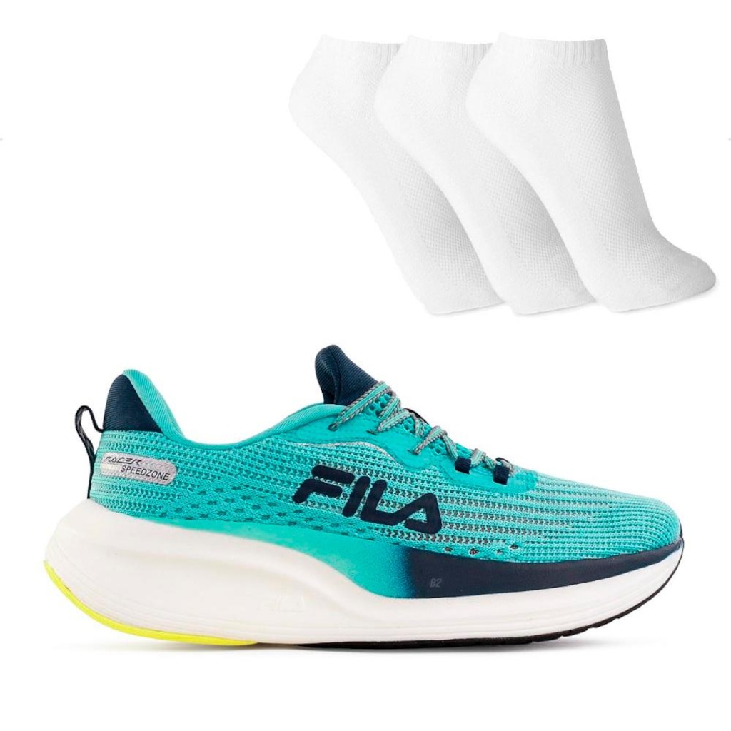 Tênis Fila Racer Speedzone Feminino + 3 Pares de Meias