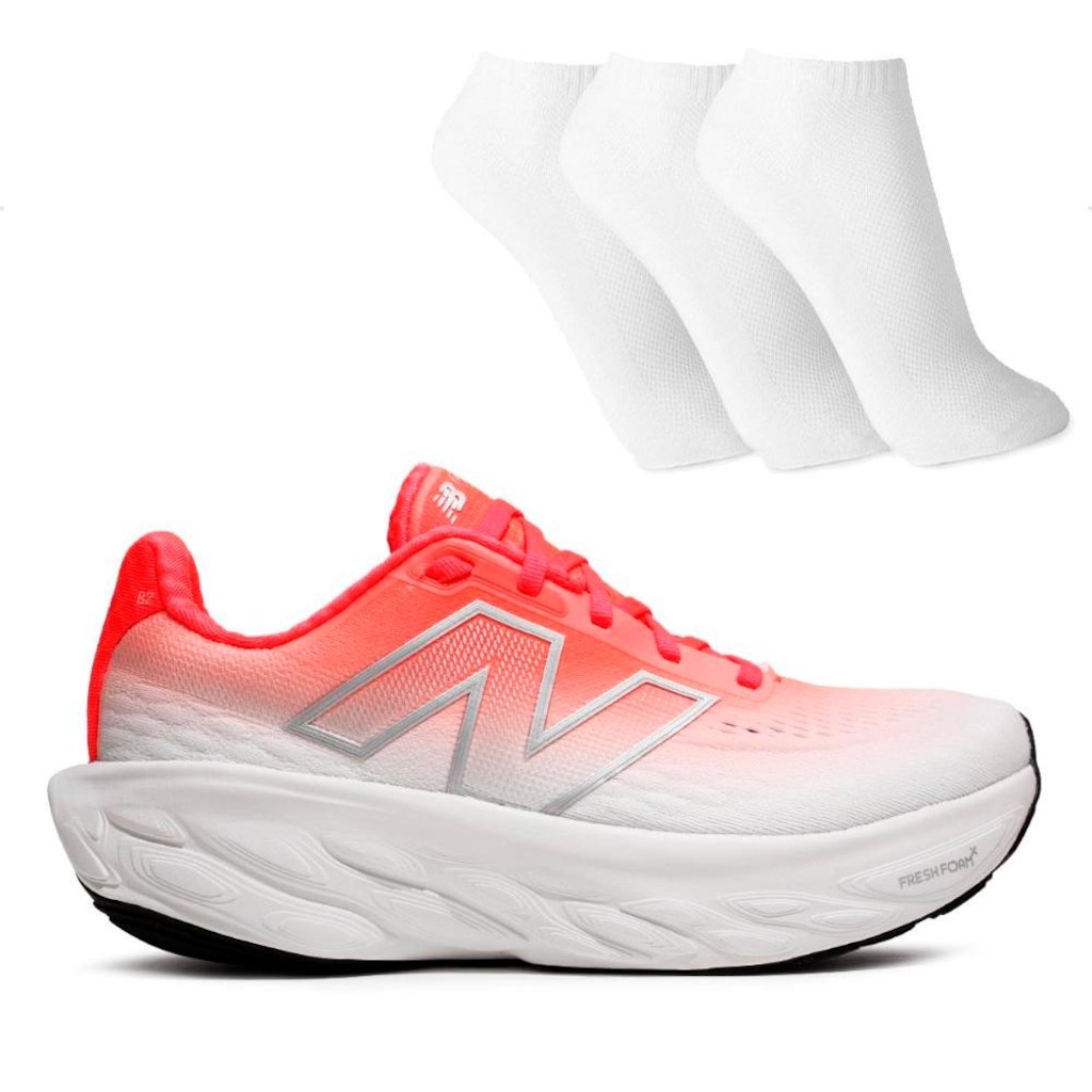 Tênis New Balance 1080 V14 Feminino + 3 Pares de Meias