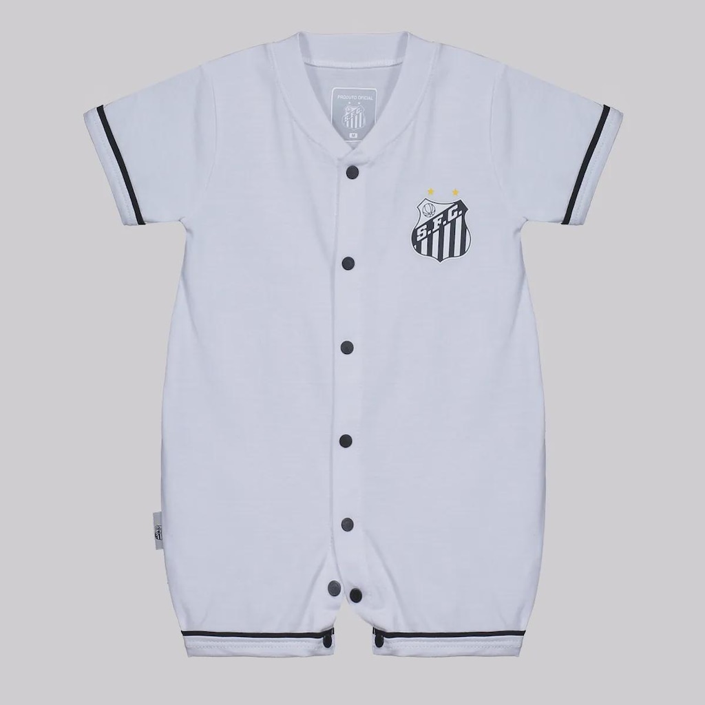 Macacão Do Santos Curto Infantil FutFanatics