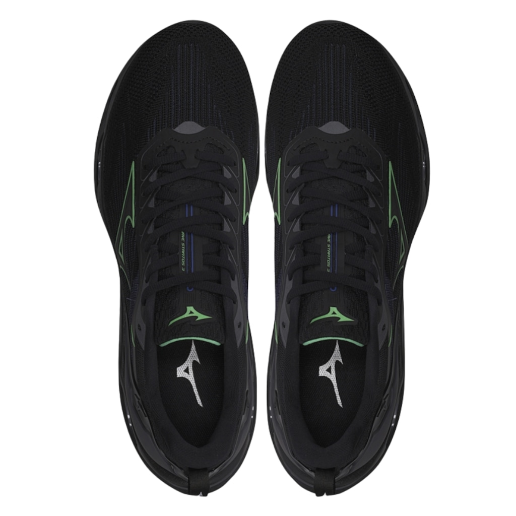 Imagem 3 do produto Tênis Mizuno Stratos 3 Corrida Preto - Masculino