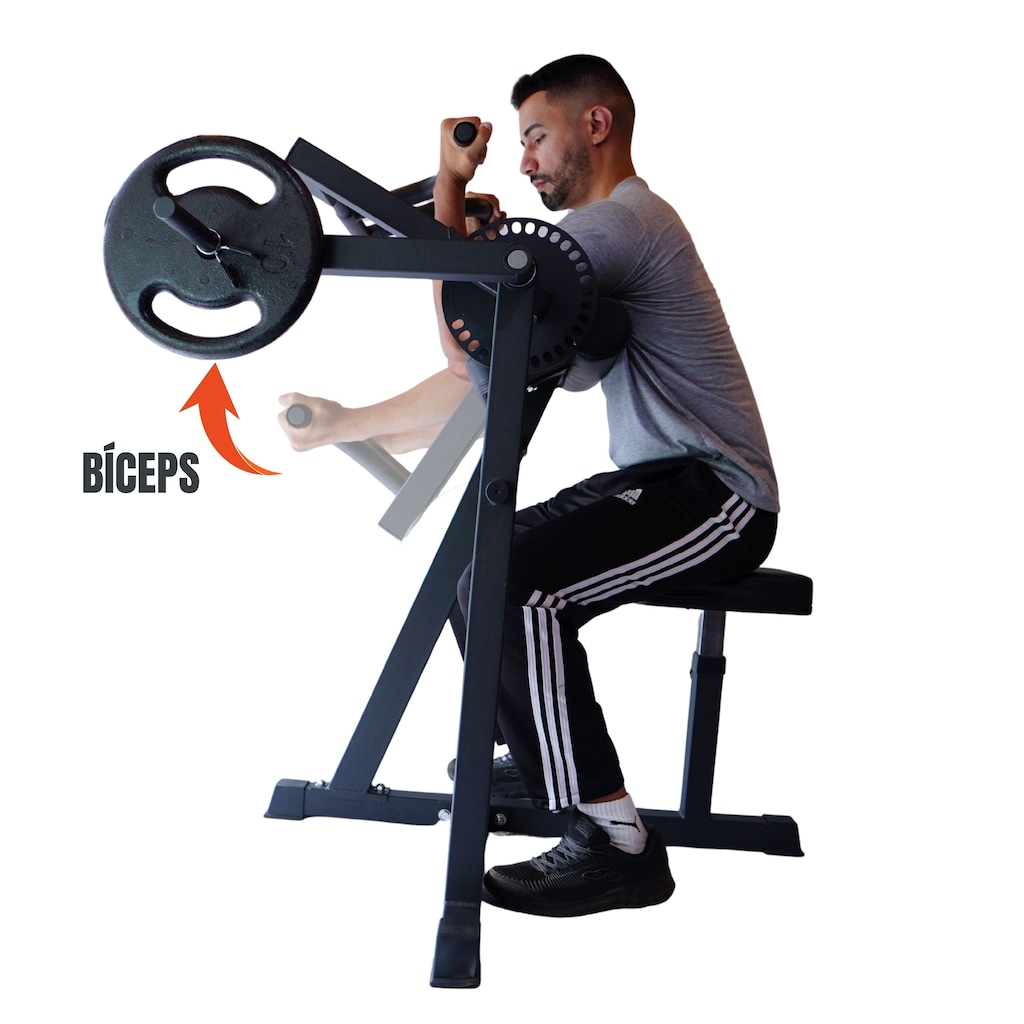 Imagem 4 do produto Máquina Scott Articulada Yangfit Regulável Bíceps e Tríceps