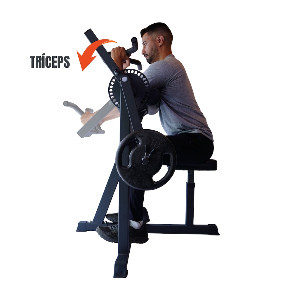 Imagem 5 do produto Máquina Scott Articulada Yangfit Regulável Bíceps e Tríceps