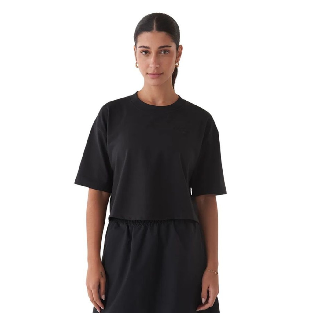 Camiseta New Balance Cropped Small Logo Feminina