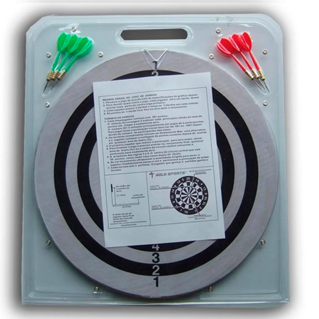 Imagem 2 do produto Jogo Dardo Gold Sports 17" Pro c/6 setas 6 gms