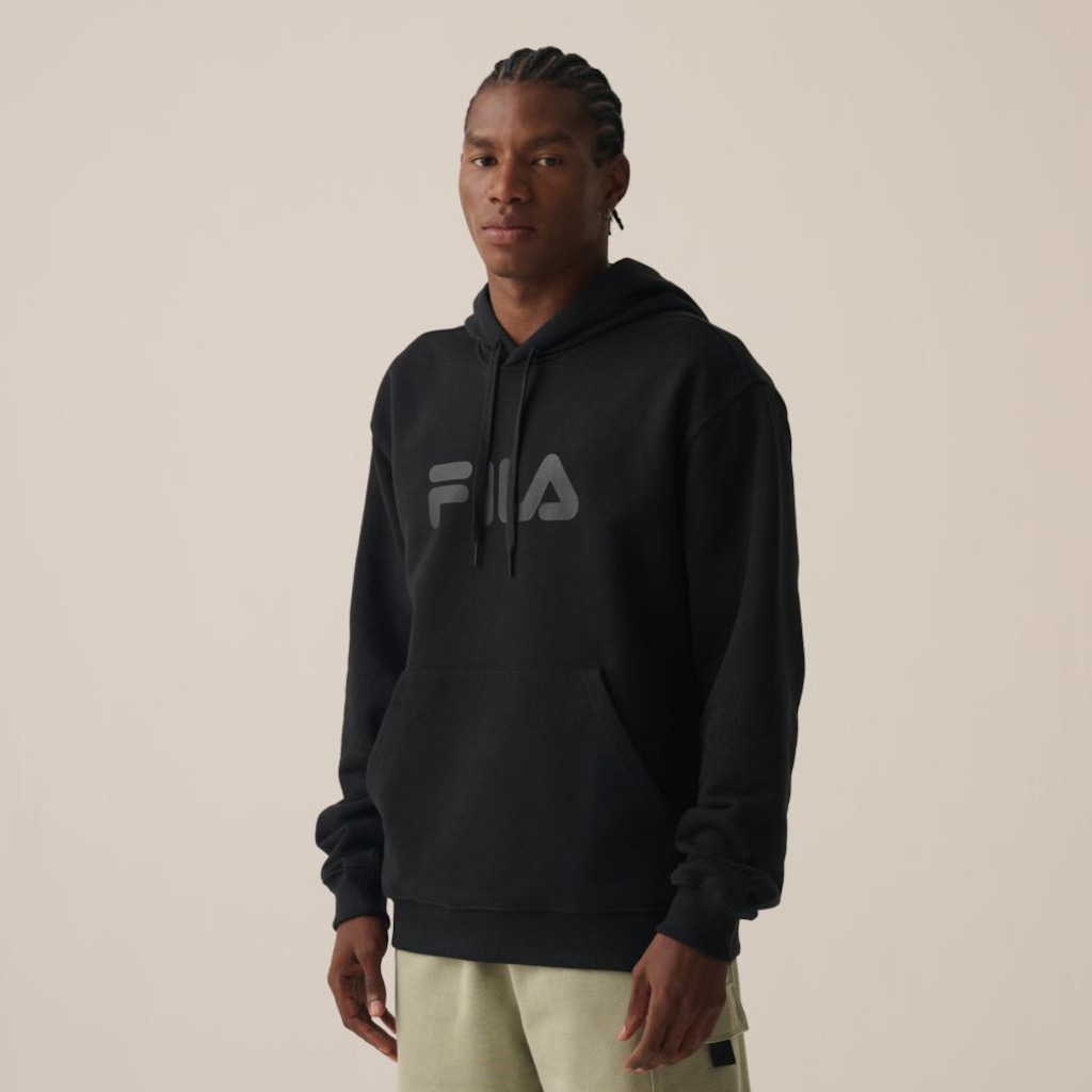 Blusão Com Capuz Fila Comfort Letter II Masculino