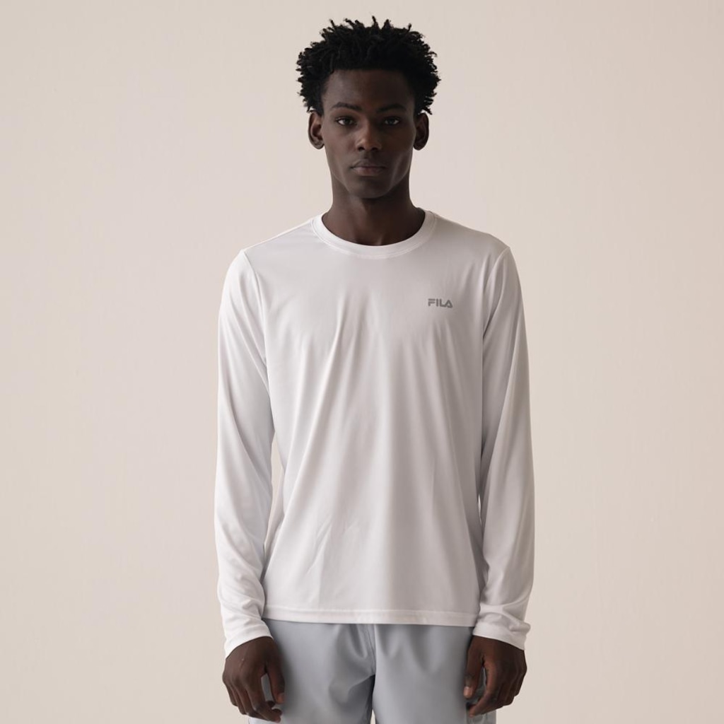Camiseta Manga Longa Fila Basic Sports Masculina