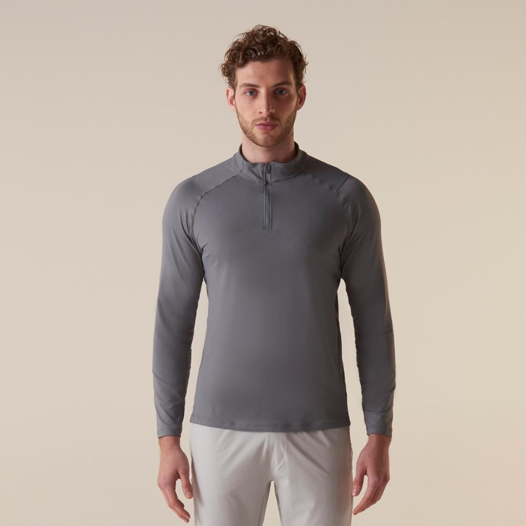 Camiseta Manga Longa Fila Half Zipper Adaptable Future Sports Masculina