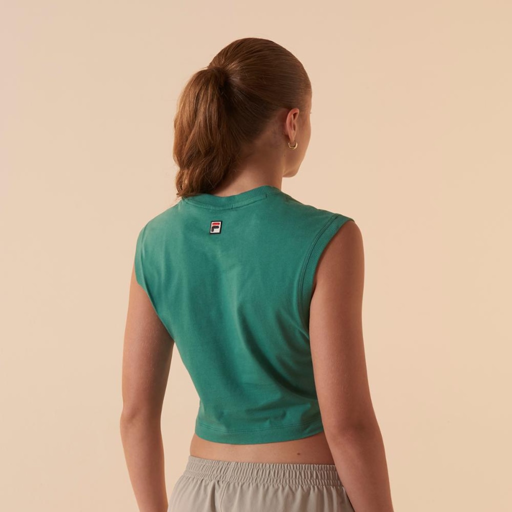 Imagem 2 do produto Camiseta Regata Fila Cropped Gt II Feminina