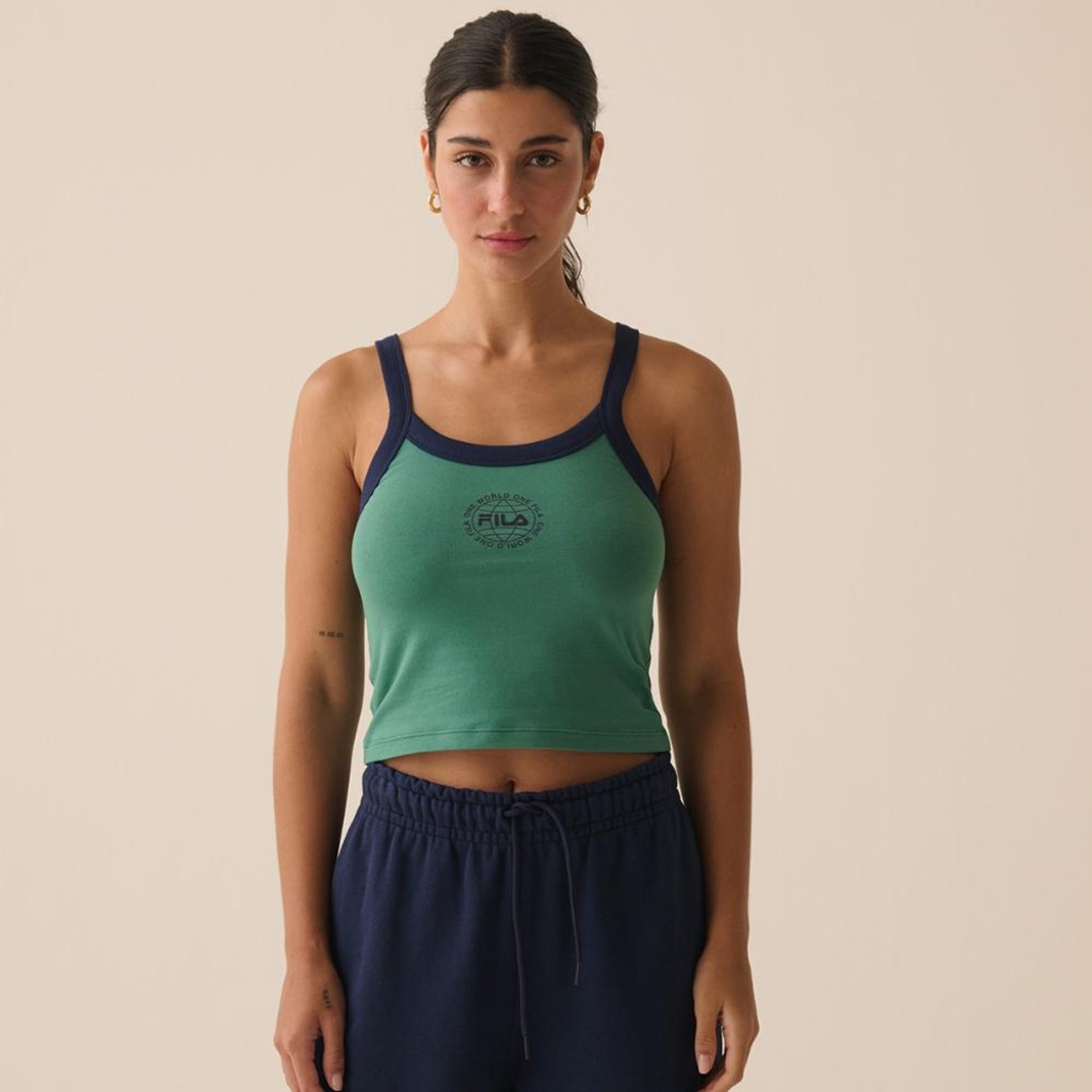 Imagem 4 do produto Camiseta Regata Fila Ribbed Letter Retro Feminina