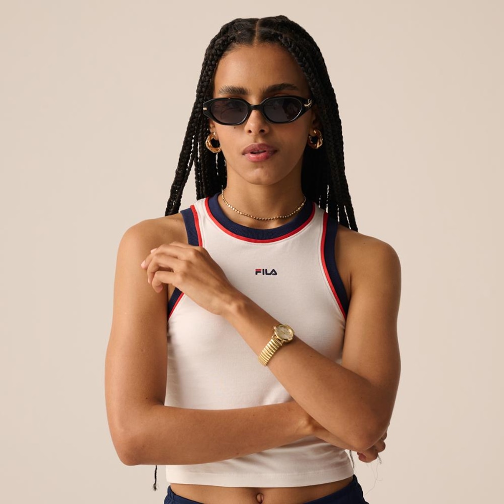 Imagem 4 do produto Camiseta Regata Fila Uc Slim Feminina