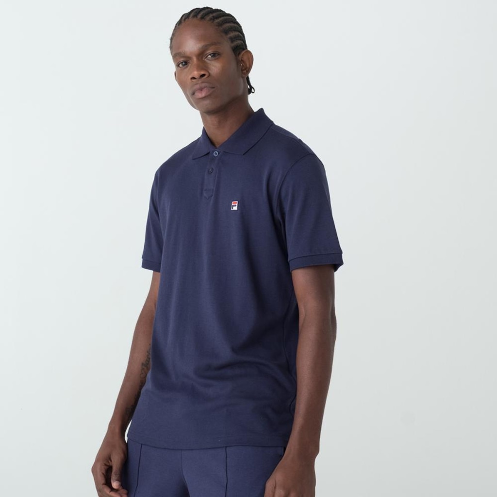 Camisa Polo Fila Italian Fit Pima Masculina
