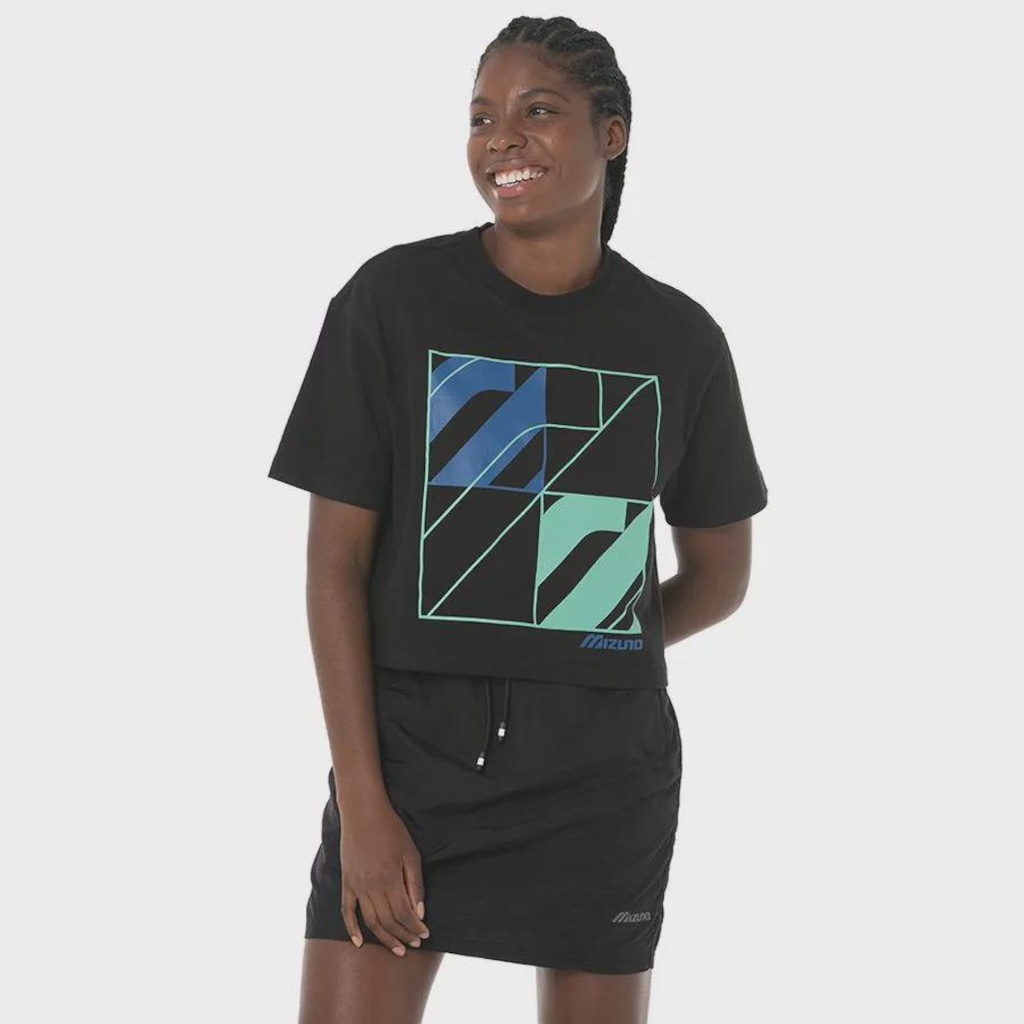 Camiseta Mizuno Street Logo - Feminina