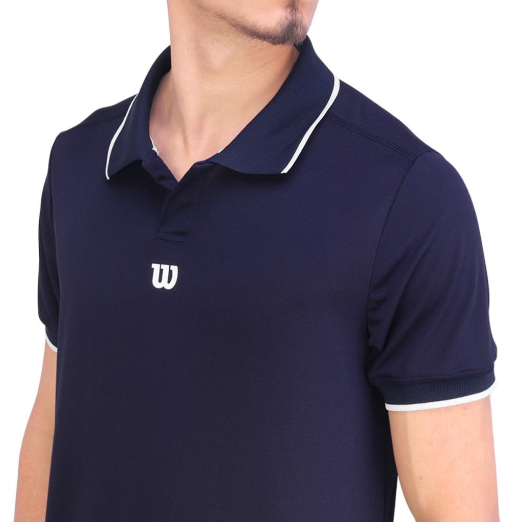 Imagem 3 do produto Camisa Polo Wilson Tour Pique Marinho