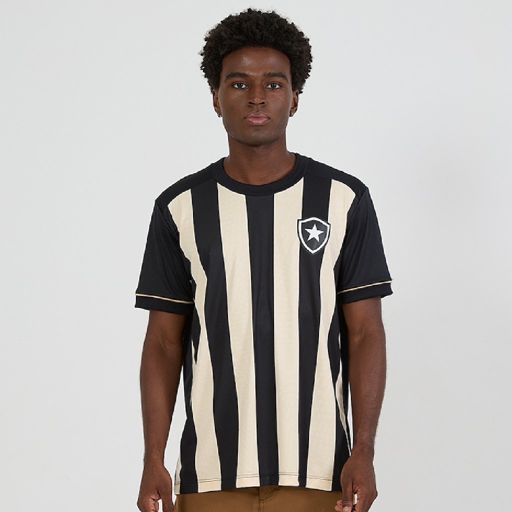 Camisa Botafogo Contagiante Listrada Braziline - Masculina