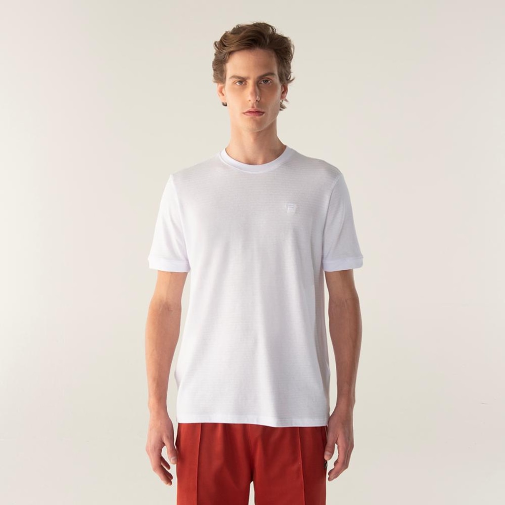 Camiseta Fila Regular Embroidery Gt Masculina