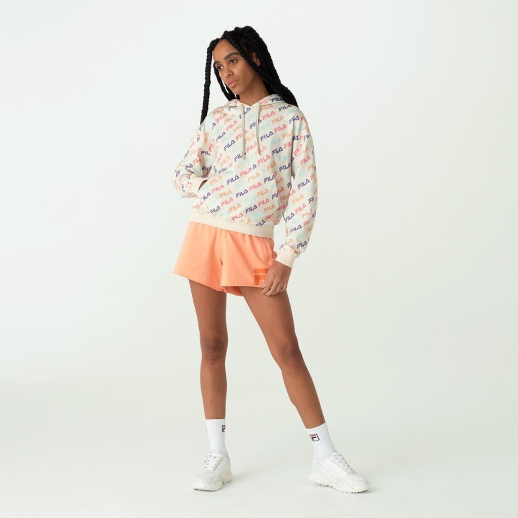 Imagem 3 do produto Blusão com Capuz Fila Colors Fun Feminino