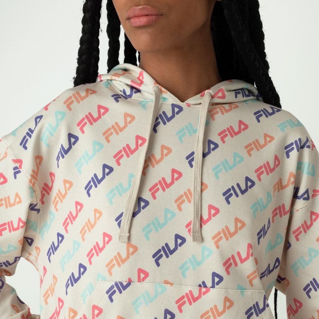 Imagem 4 do produto Blusão com Capuz Fila Colors Fun Feminino