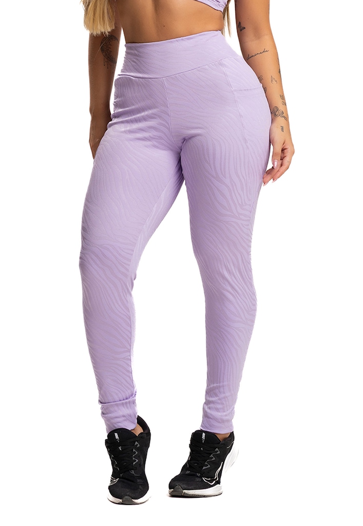 Calça Legging Mvb Modas Bolsos Cintura Alta Feminina
