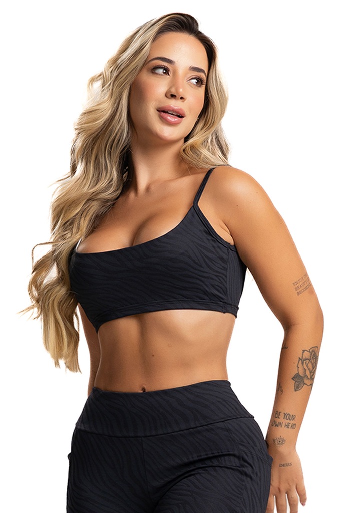Top Fitness Mvb Modas Cropped Alcinha Costas Abertas Feminino